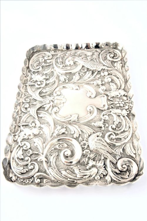 fig 1. Antique Silver Dressing Table Tray 1912
