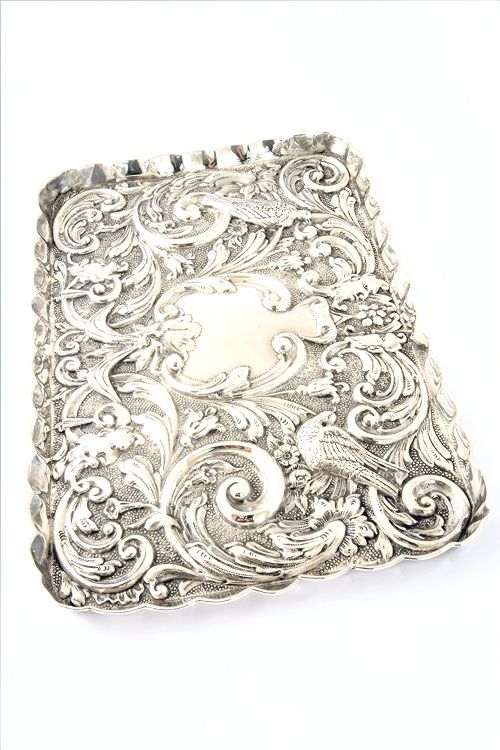 fig 2. Antique Silver Dressing Table Tray 1912