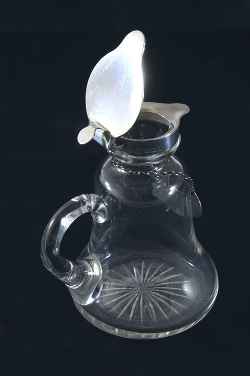 fig 3. Silver Mounted Whisky Noggin with Silver Label 1911