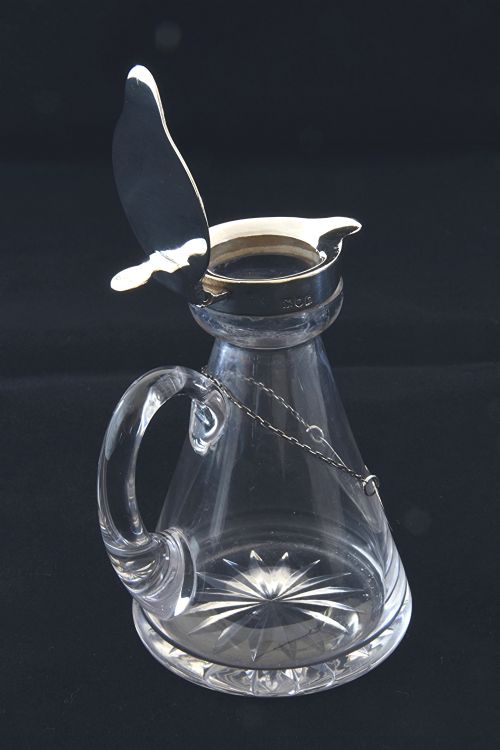 fig 2. Pair of Silver Mounted Whisky Noggins with Silver Labels 1910