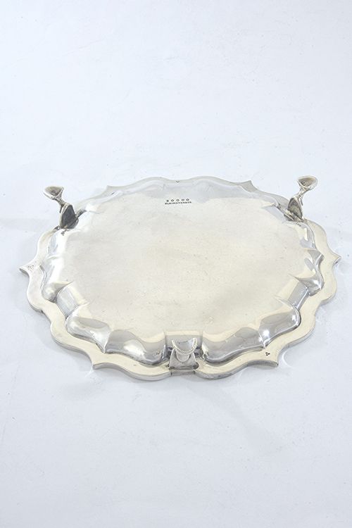 fig 3. George VI Silver Card Tray 1939