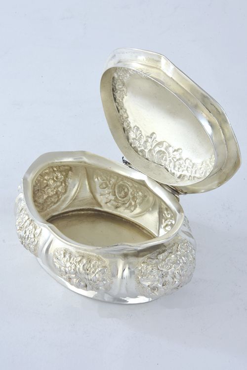fig 2. Victorian Silver Trinket Box 1899