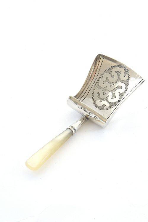 fig 1. Georgian Silver Caddy Spoon 1810