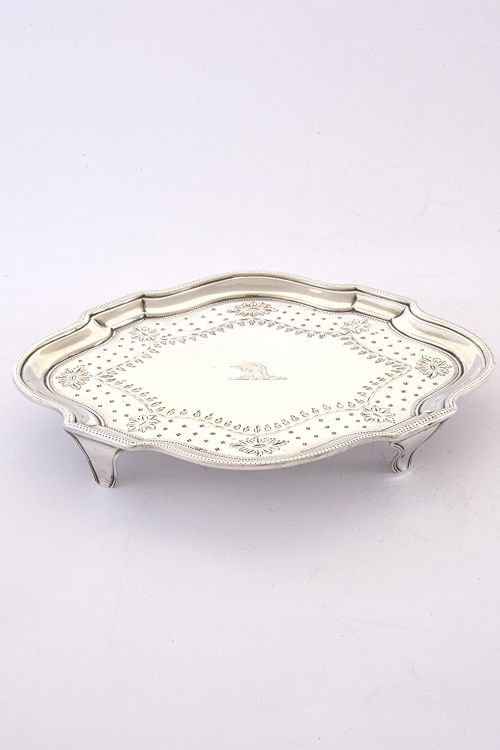 fig 1. Georgian Silver Teapot Stand – Henry Chawner 1788