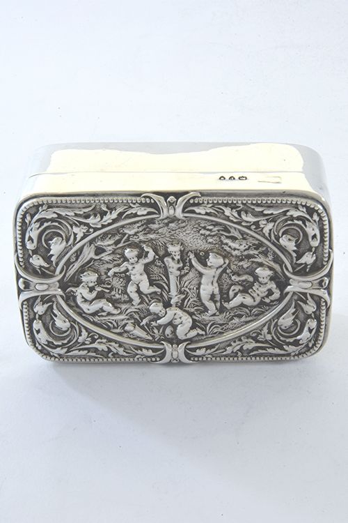 Victorian Silver Trinket Box 1890