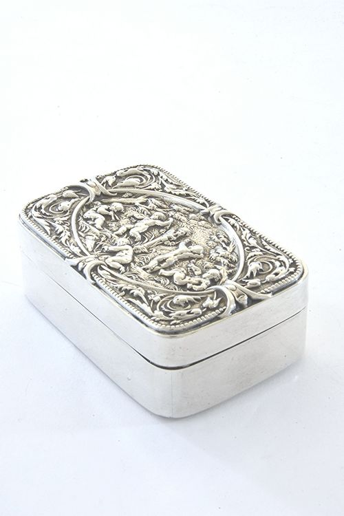 fig 2. Victorian Silver Trinket Box 1890