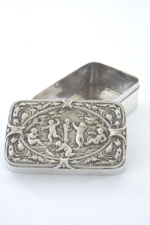 fig 3. Victorian Silver Trinket Box 1890