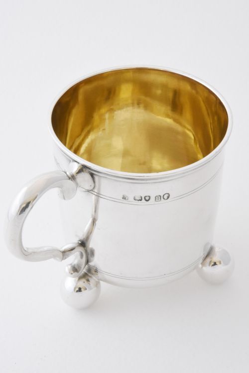fig 2. Victorian Antique Silver Tankard 1868