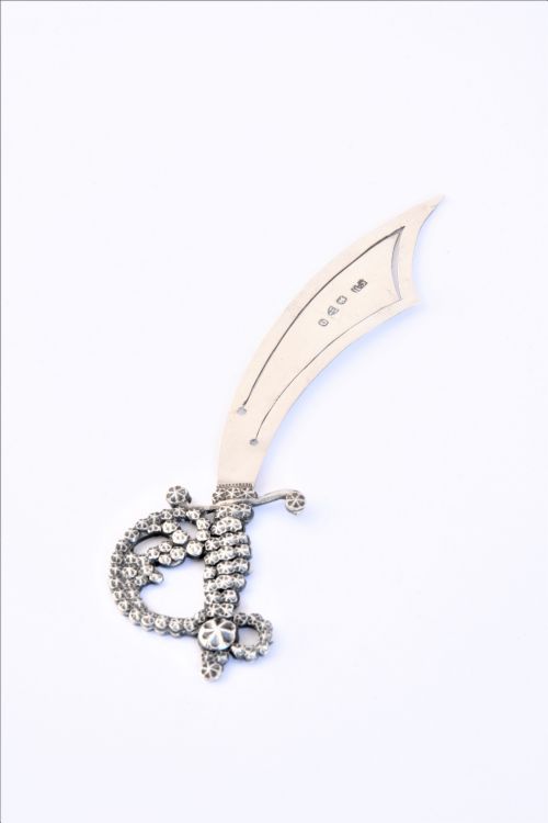 fig 1. Victorian Silver Bookmark – Charles Horner -1897