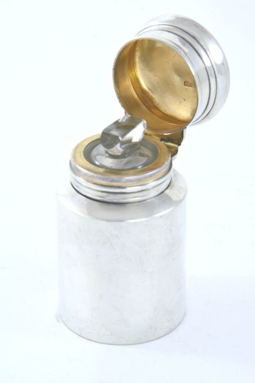 fig 3. Victorian Antique Silver Perfume Bottle 1893