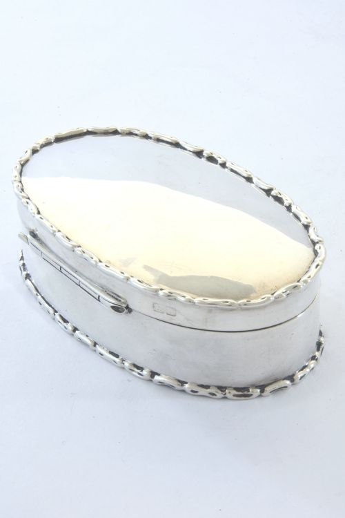 Edwardian Silver Trinket Box – Chester 1910