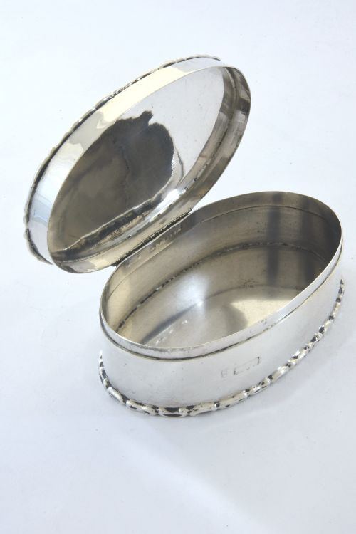 fig 2. Edwardian Silver Trinket Box – Chester 1910