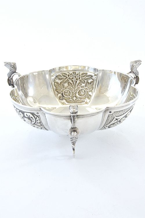 fig 1. Edwardian Silver Embossed Dish 1903