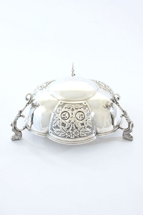 fig 2. Edwardian Silver Embossed Dish 1903