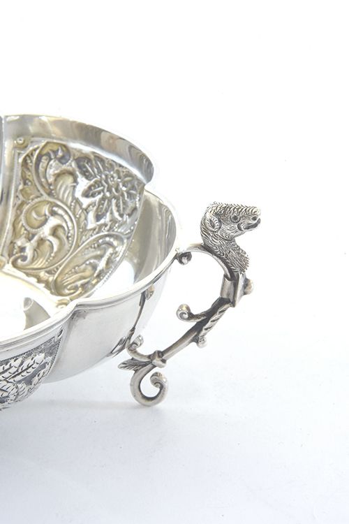 fig 3. Edwardian Silver Embossed Dish 1903