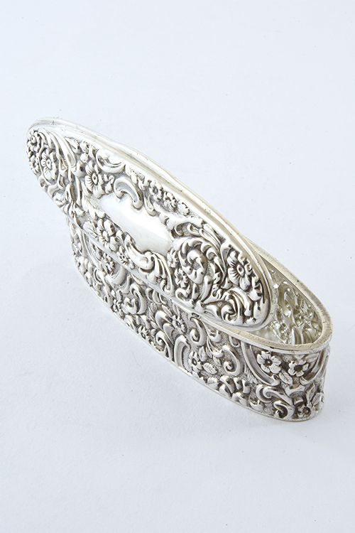 fig 3. Victorian Antique Silver Trinket Box 1897