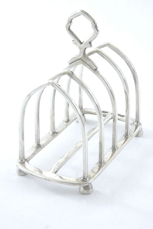 fig 1. Victorian Silver Toast Rack 1900 (4 Slice)