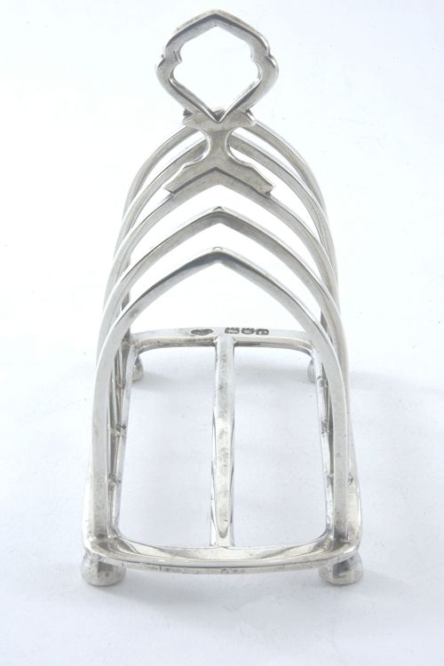 fig 2. Victorian Silver Toast Rack 1900 (4 Slice)