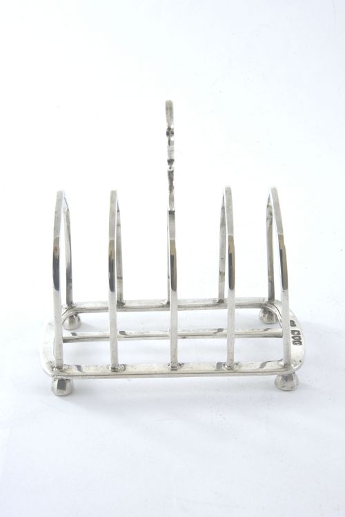 fig 3. Victorian Silver Toast Rack 1900 (4 Slice)