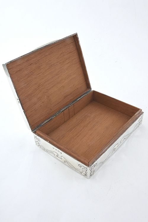 fig 2. Art Nouveau Silver Trinket Box 1902