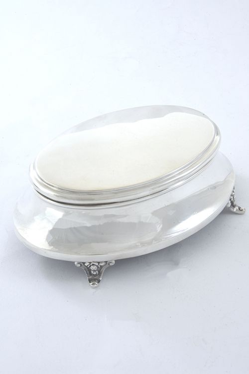 Edwardian Silver Trinket Box 1908