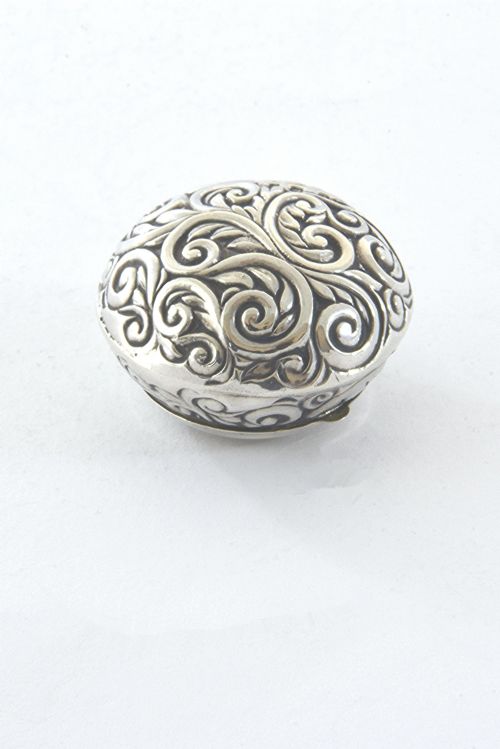 fig 2. Victorian Embossed Pill Box 1899
