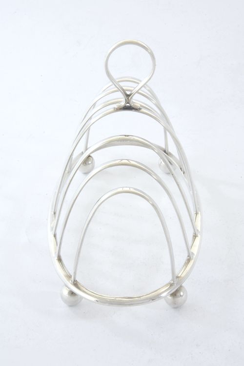 fig 1. Antique Silver Toast Rack (6 Slice) 1913