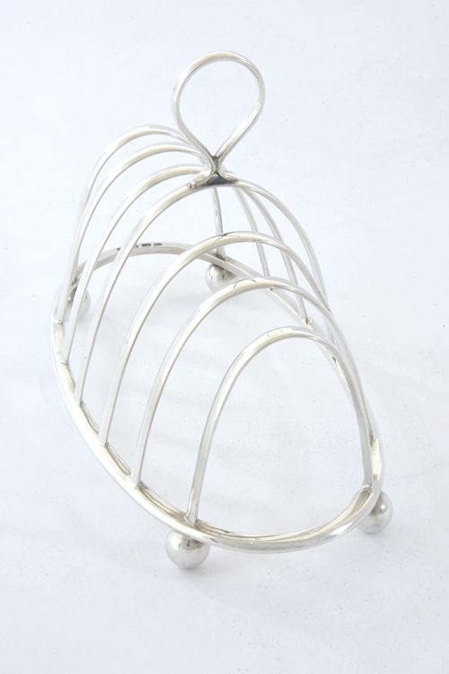 fig 2. Antique Silver Toast Rack (6 Slice) 1913