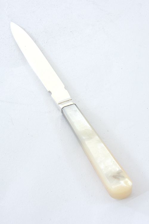 fig 2. Solid Silver Letter Opener with Mother of Pearl Handle 1933