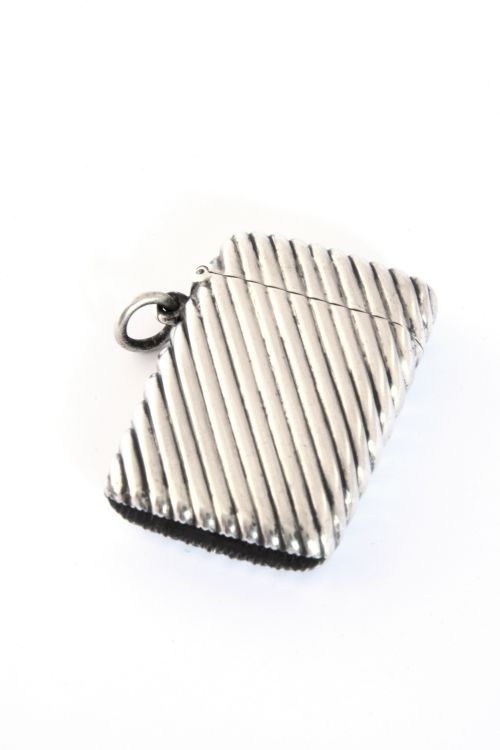 fig 1. Victorian Silver Vesta Case 1892