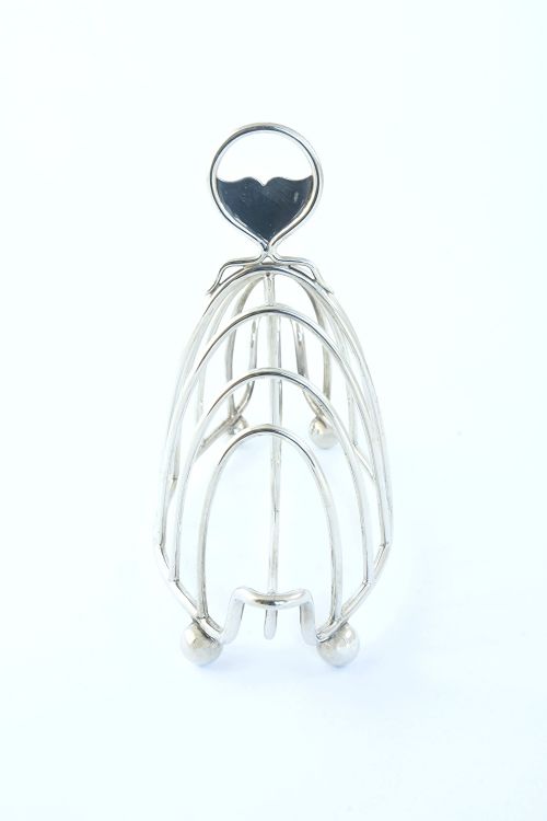 fig 2. Victorian Silver Toast Rack (6 Slice) 1900