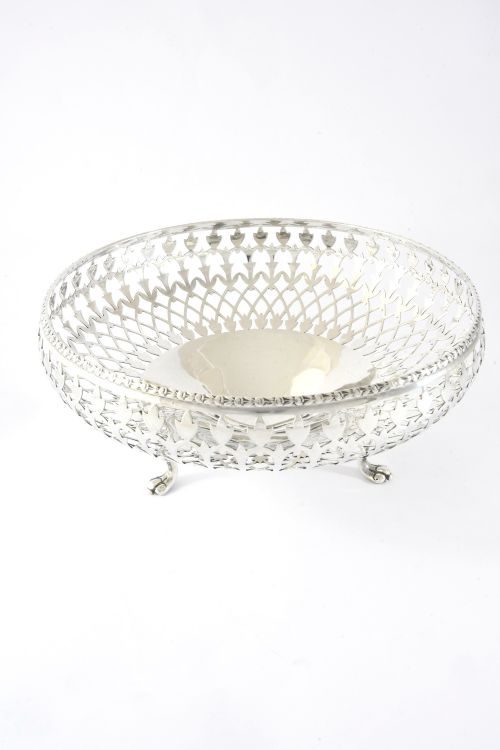 Large George V Silver Fruit Bowl 1920