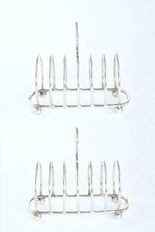 fig 3. Antique Silver Toast Rack (6 Slice) – Chester 1912