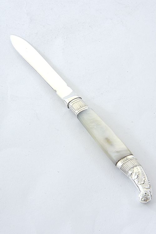 fig 2. Solid Silver Letter Opener with Mother of Pearl Handle 1919
