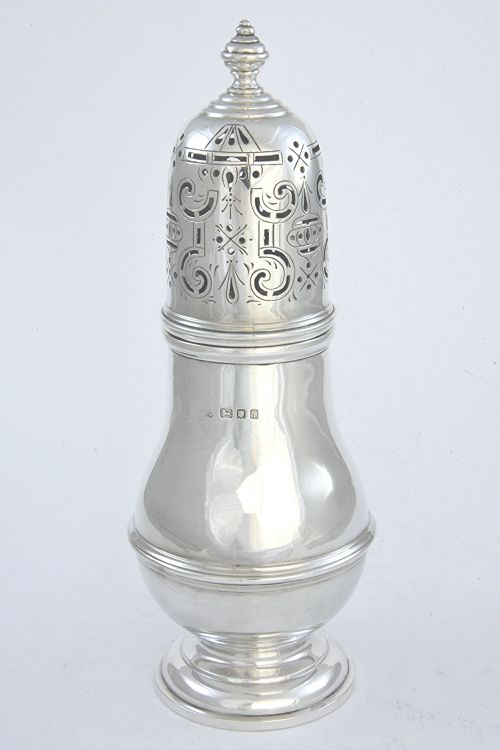 Large Silver Sugar Shaker 1924