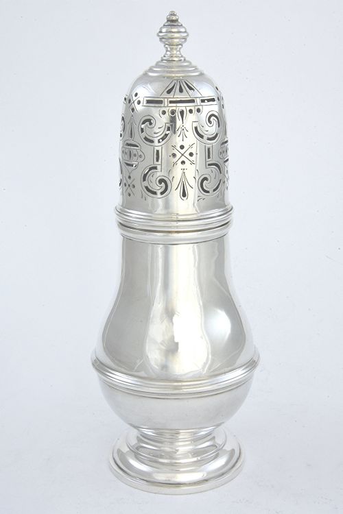 fig 1. Large Silver Sugar Shaker 1924