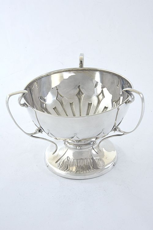 fig 1. Edwardian Silver Pedestal Bowl 1909