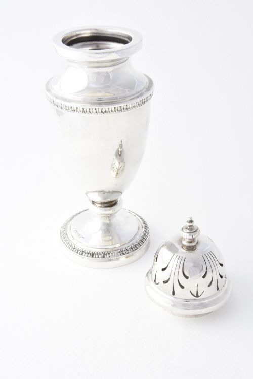 fig 1. Large Antique Silver Sugar Shaker 1912