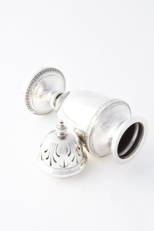 fig 2. Large Antique Silver Sugar Shaker 1912