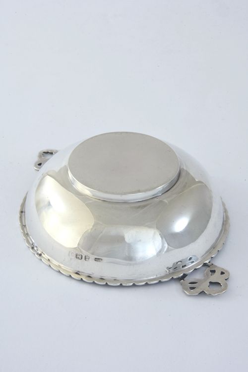 fig 2. Ornate Edwardian Silver Quaich 1908