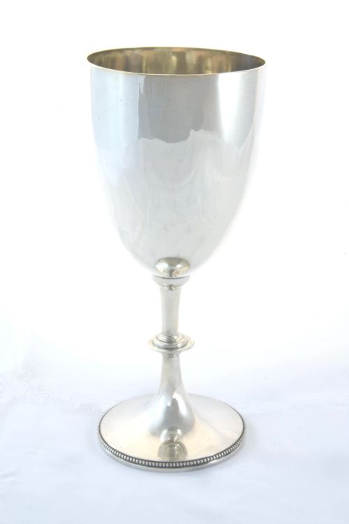 fig 1. Large Silver Goblet – Victorian 1889