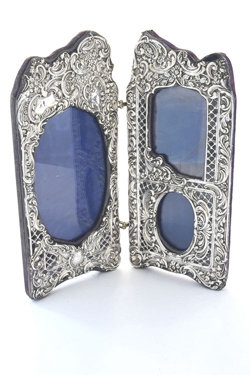 Edwardian Hinged Silver Photo Frame 1903