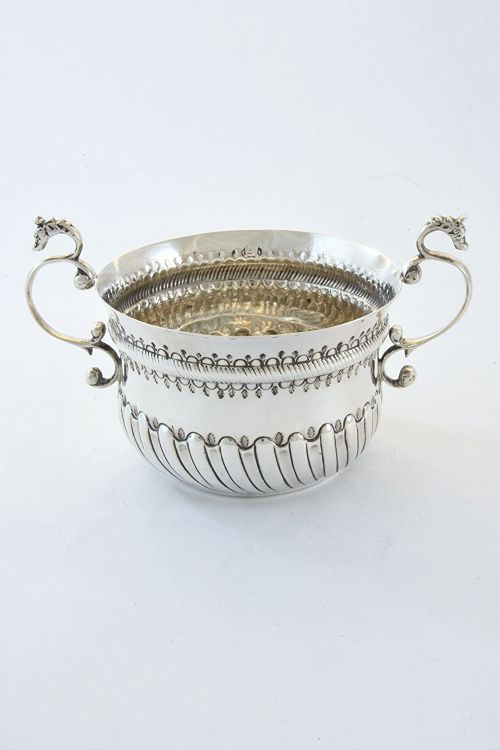 Victorian Silver Porringer 1881