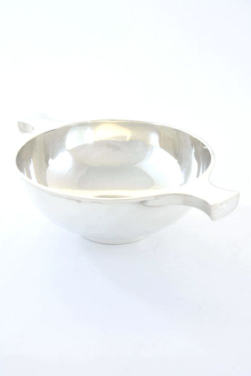 fig 1. Large Antique Silver Quaich 1913