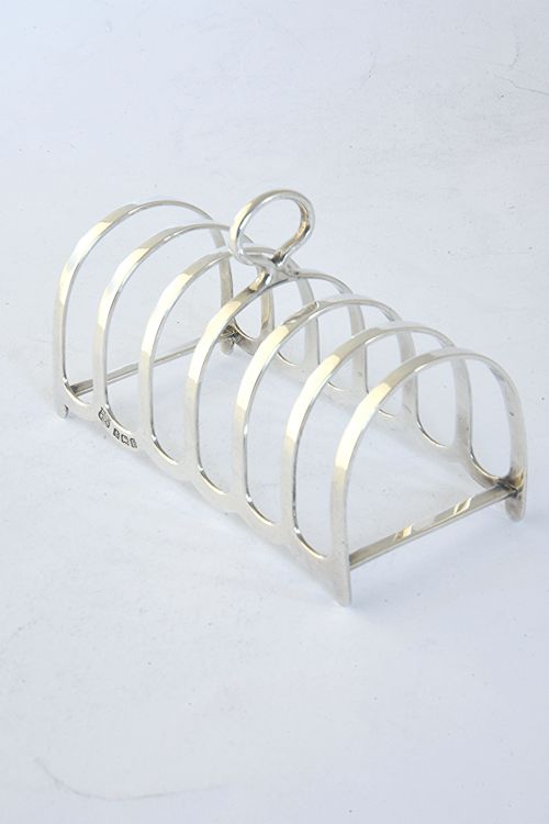 Antique Silver Toast Rack (6 Slice) 1929