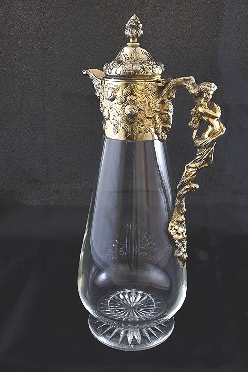 Victorian Silver Gilt Mounted Claret Jug – Mappin & Web 1888