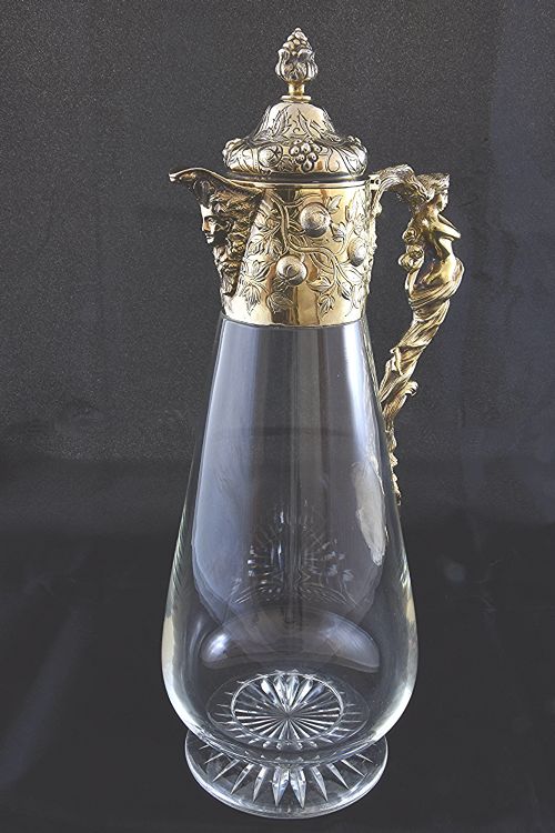 fig 1. Victorian Silver Gilt Mounted Claret Jug – Mappin & Web 1888