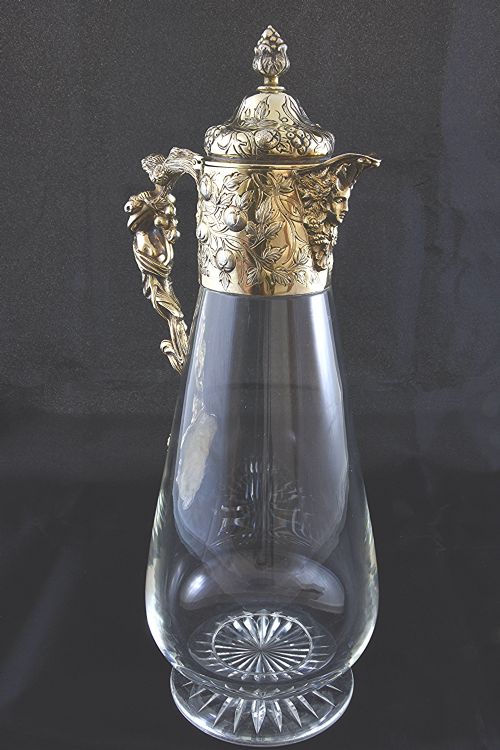 fig 3. Victorian Silver Gilt Mounted Claret Jug – Mappin & Web 1888