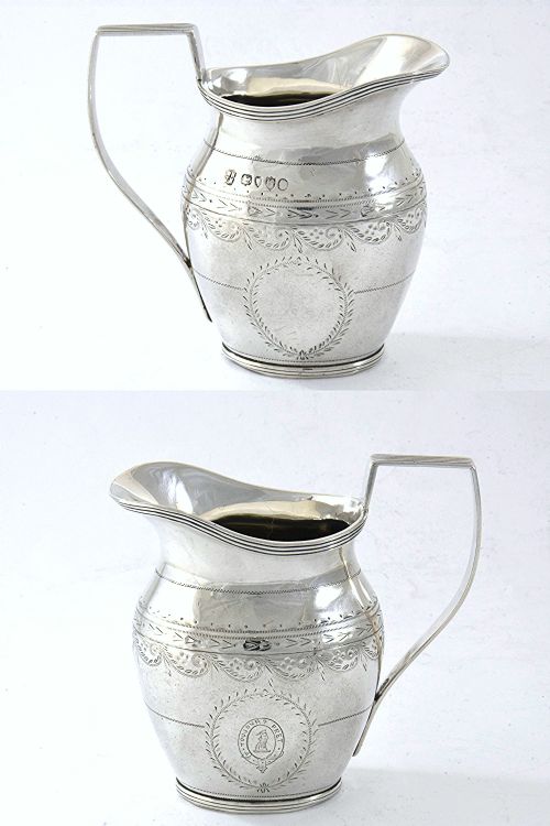 fig 3. Victorian Silver Cream Jug 1882