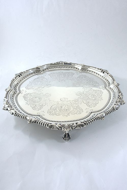 fig 1. Victorian Silver Salver 1898